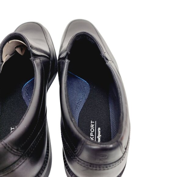 ROCKPORT Charles Road Plain toe Dress Shoes Men's Size US 13 Black New - Picture 14 of 15
